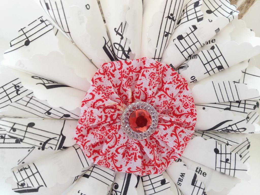 DIY VIntage Sheet Music Ornaments