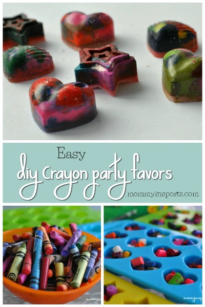 Easy DIY Crayon party favors