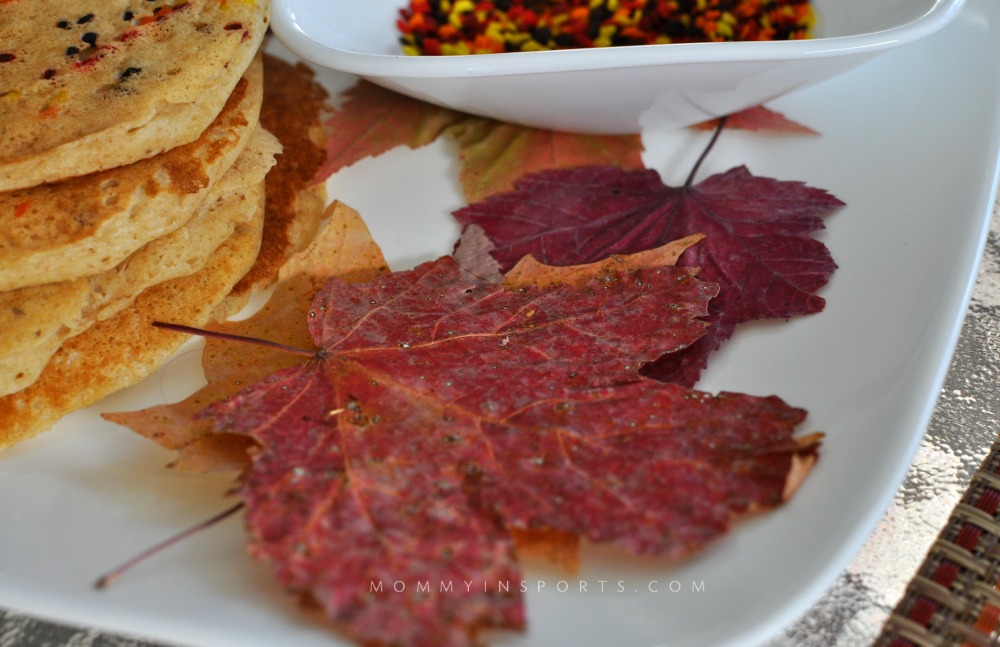 Looking fora fun kid-friendly way to usher in fall? Try these fall leaf whole wheat pancakes! Kids love them and it's still a healthy recipe!