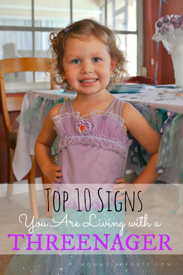 Top 10 Signs Threenager