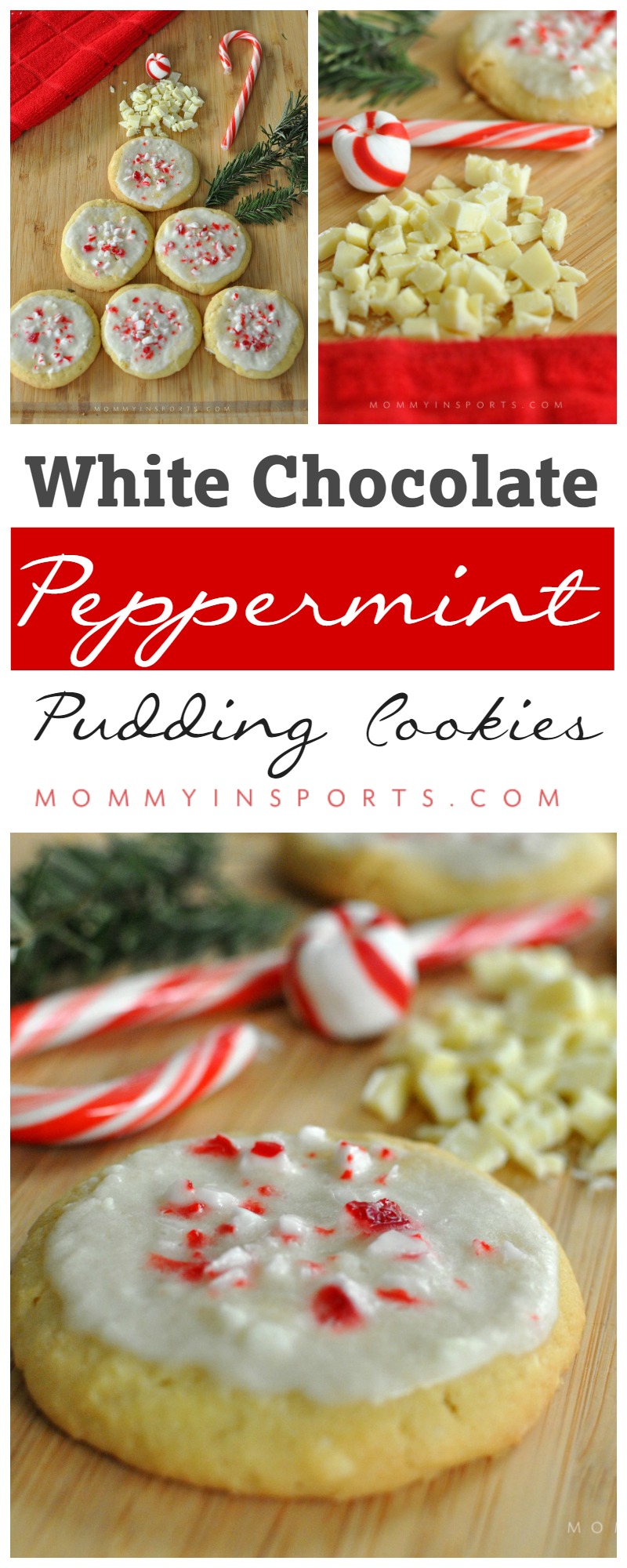 Looking for a twist on traditional Christmas cookies? Try these delicious White Chocolate Peppermint Pudding Cookies!