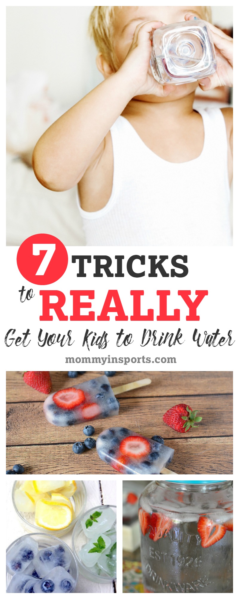 Struggling to get your kids to drink water? We all are! But these 7 tricks really are simple, fun, and work! 