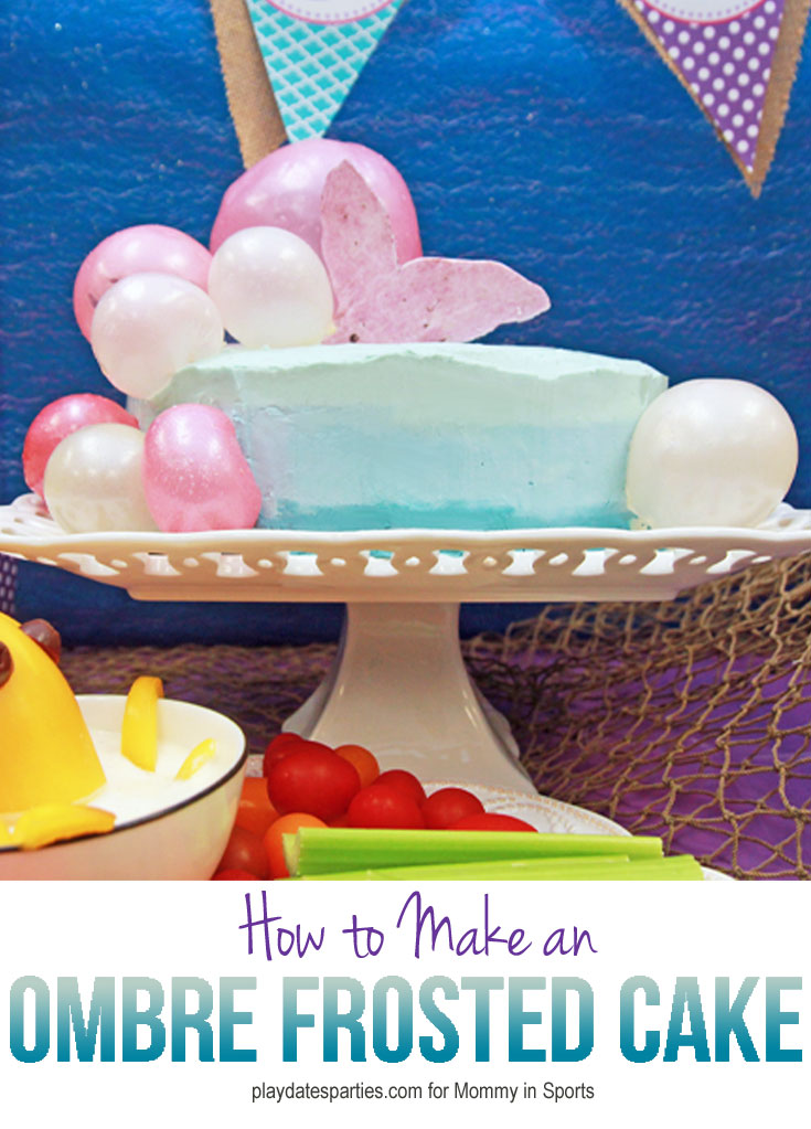 Making an ombre frosted cake is easier than you think! Follow these easy steps to get a gorgeous ombre effect every time!