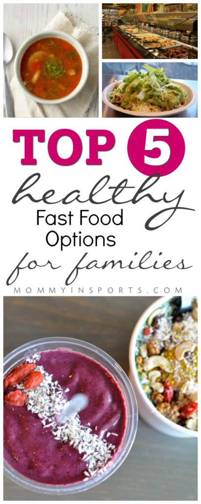 Need a quick meal but don't want all the fried foods that most restaurants offer? Try one of these top 5 healthy fast food options for families! Quick yet nutritious and delicious meals!
