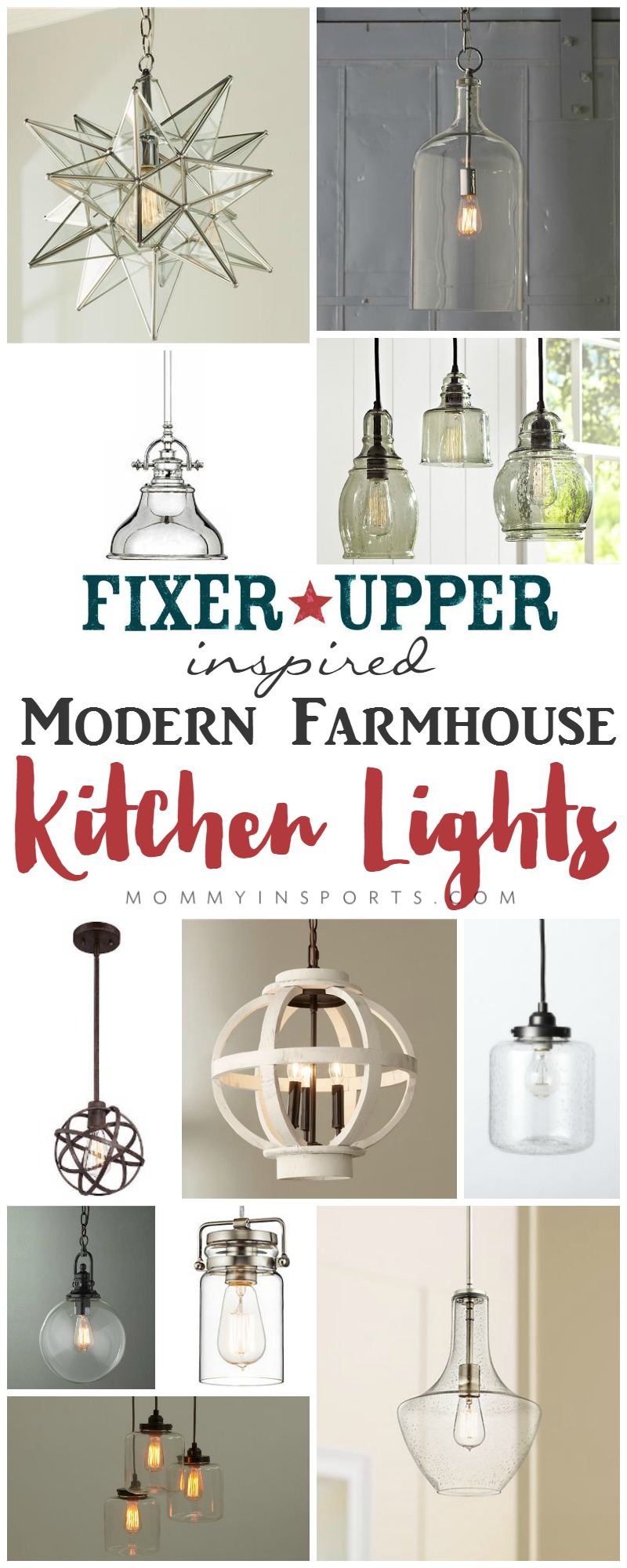 modern farmhouse kitchen lighting