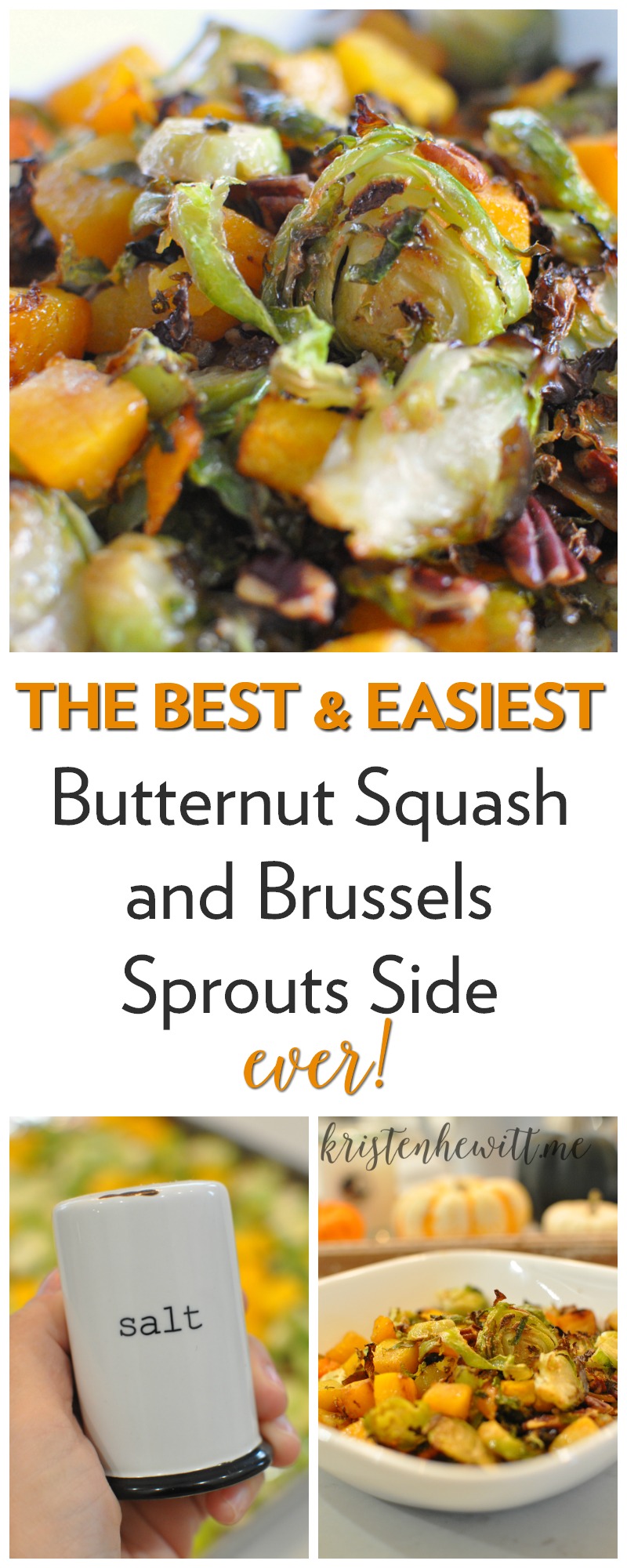 Looking for a new side or meal that is filling, simple and DELISH? Seriously, this is the easiest and best butternut squash and brussels sprouts side ever!