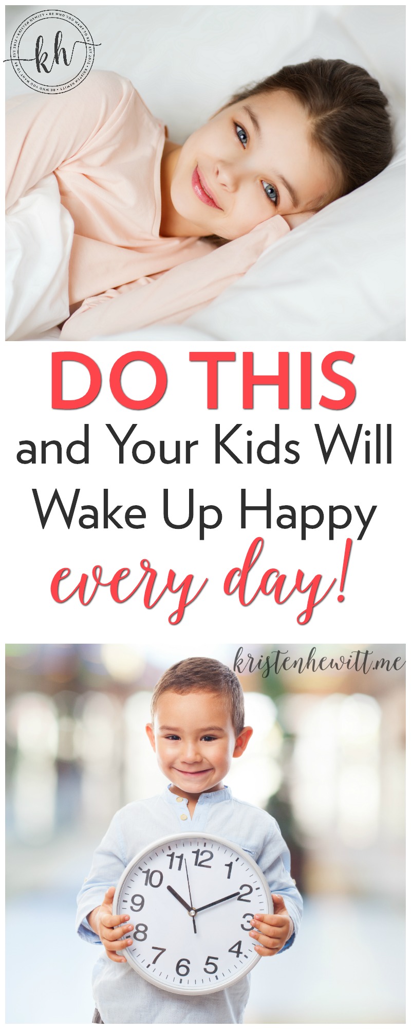 Do your kids wake up grumpy? Or mornings the worst part of your day? Try this and I guarantee your kids will wake up happy every day!