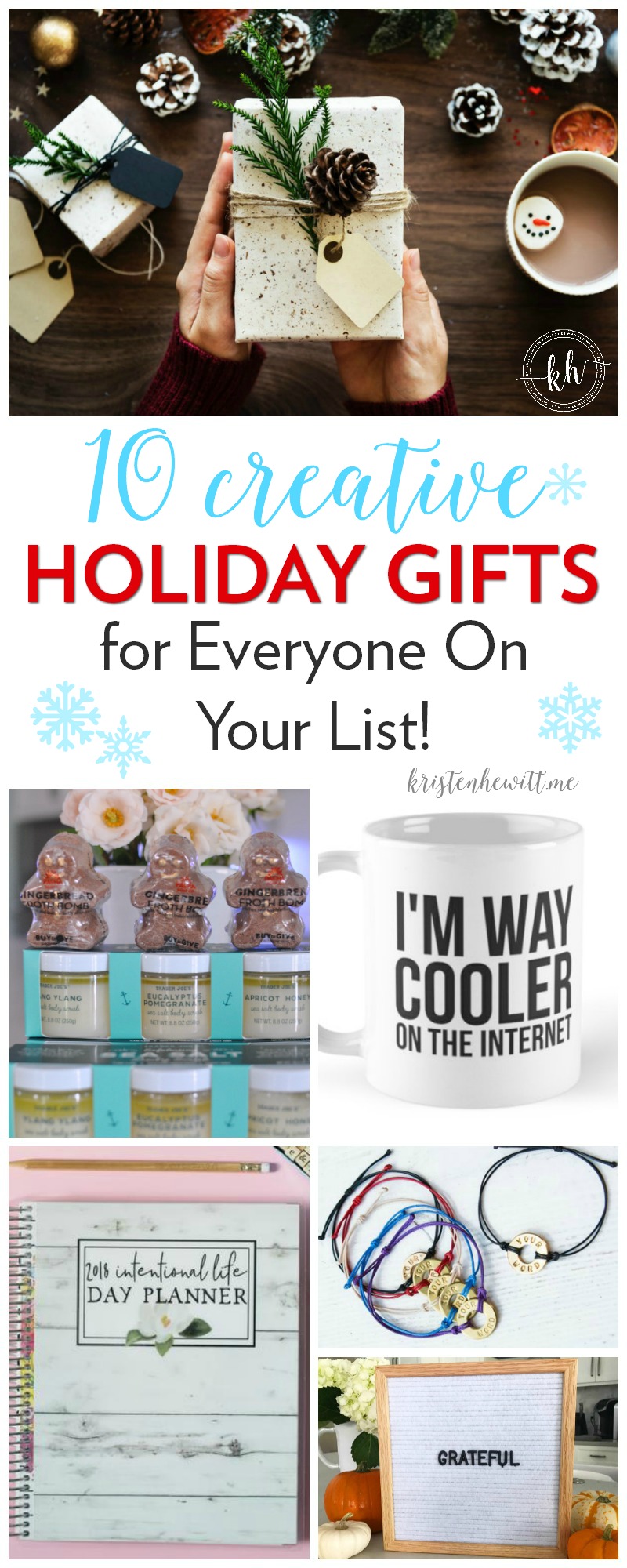 Looking for some holiday gifts this season that are creative and thoughtful and won't break the bank? Start here! Happy shopping!