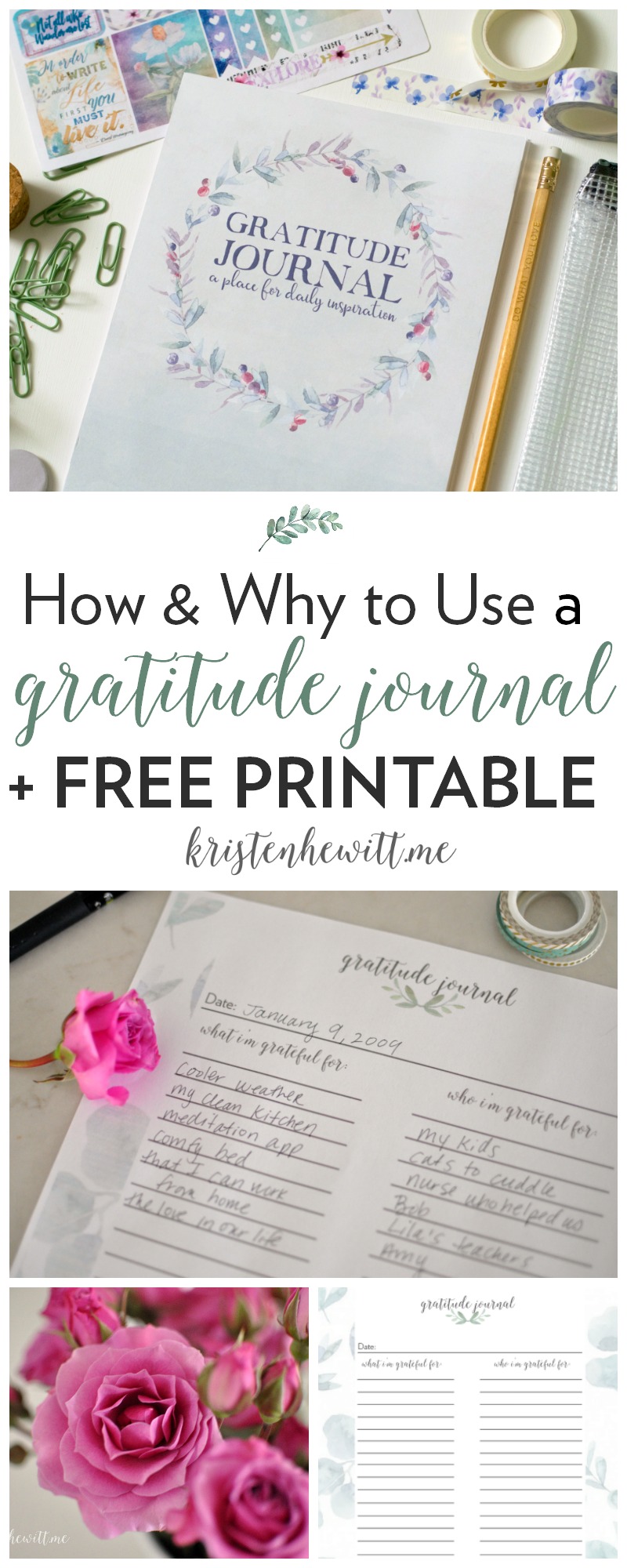 Are you struggling in any aspect of your life and not sure how to get past it? Try using a gratitude journal, it will help put life into perspective!