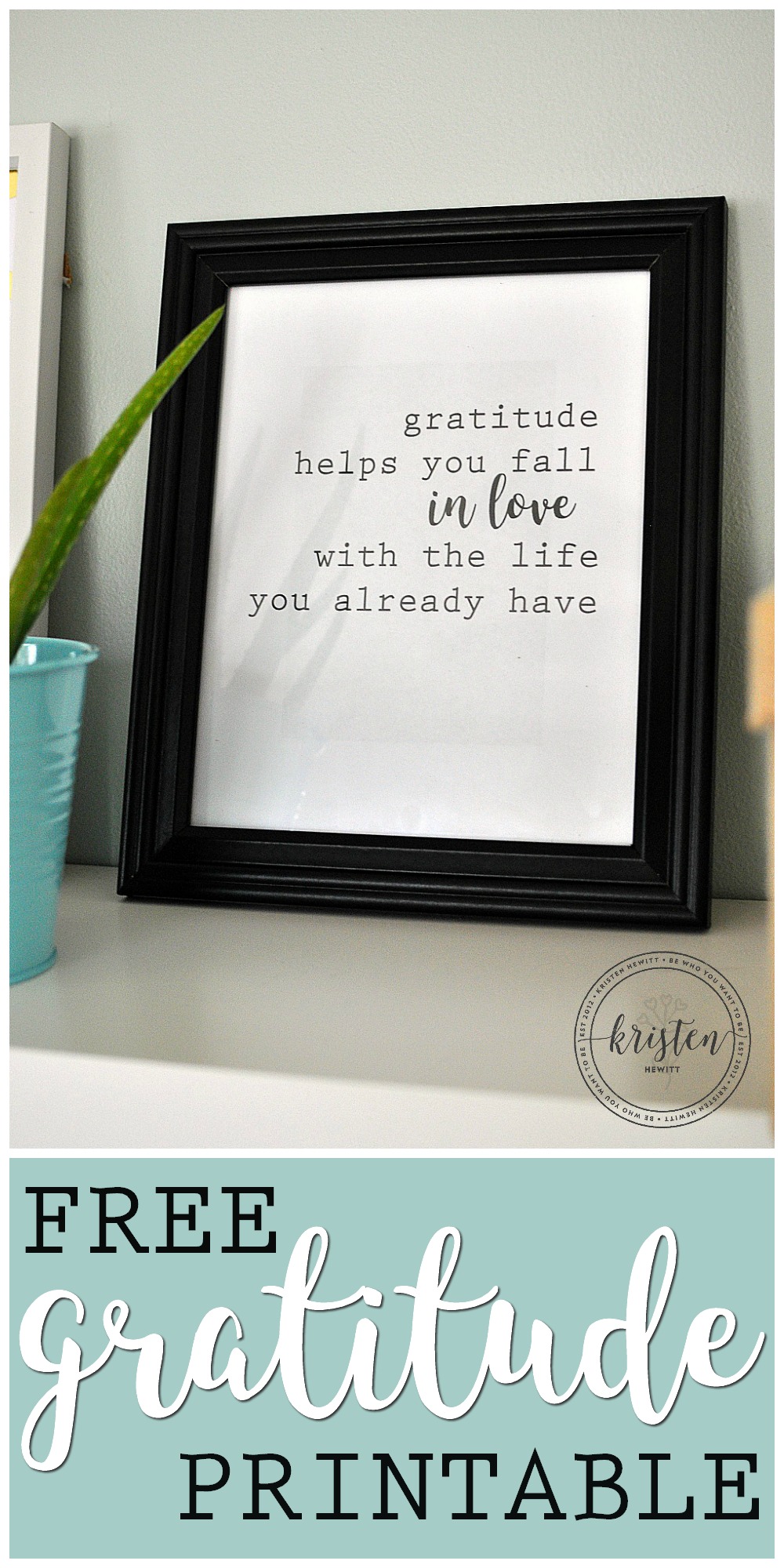Would you like to win a gratitude journal? Learn how to start a gratitude practice and download this adorable free gratitude quote printable!