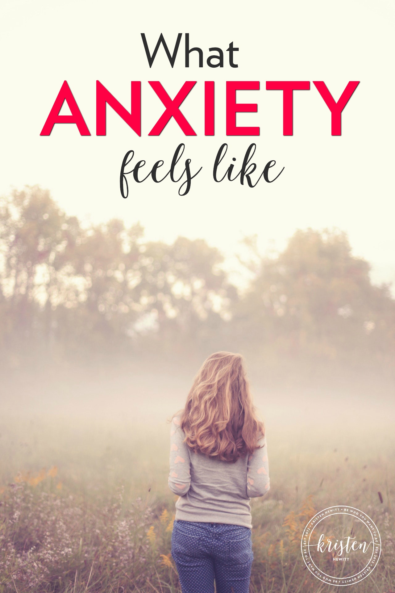 Anxiety comes in waves, it can escape you for awhile then show up when you least expect it. This is what anxiety feels like - you're not alone. 