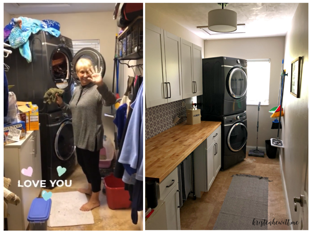Looking for a simple and budget friendly way to reorganize your laundry room? Here's a DIY laundry room makeover you can do in a weekend!